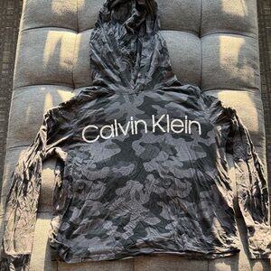 Calvin Klein Charcoal Camo Hoodie